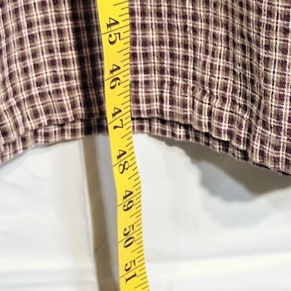 Women's JLNY Maxi Large Cottagecore Prairie Brown Plaid Pinafore Dress - Picture 3 of 8